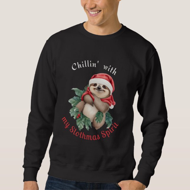 Moletom Chillin com a minha Lã Cuta Espírito Espiritmã (Frente)