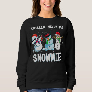 Moletom Chillin Com Meu Pijama Da Família Snowmies Snowman