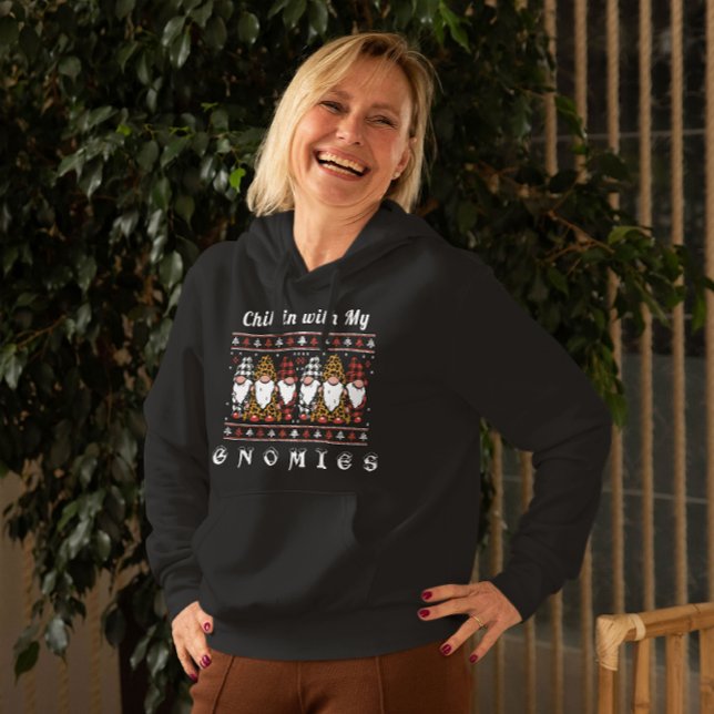 Moletom Chillin Com Meus Gnomies Engraçado Gnome Payamas (Chillin with my Gnomies)