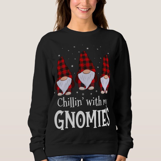 Moletom Chillin' Com O Meu Fantasma Buffalo Red Xadrez Chr (Frente)