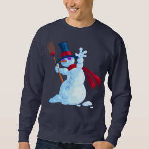 Moletom Chillin' Snowman Holiday Sweatshirt