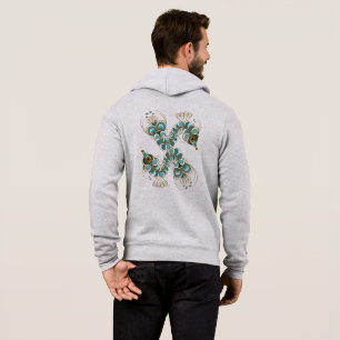 Moletom Chimera - Cavalo-marinho-Peacock Unisex Zip Hoodie