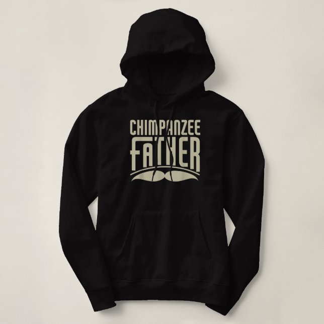 Moletom Chimpanzé Padre Funny Chimpanzee Proprietário (Frente do Design)