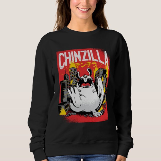 Moletom Chinazilla  Catzilla Cat Graphic  Cats (Frente)