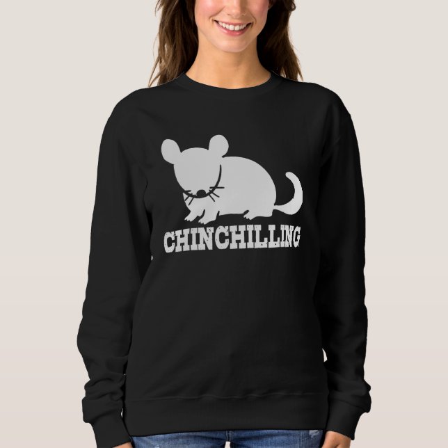 Moletom Chinchilla Chinchilla Chinchillas Mouse Rod (Frente)