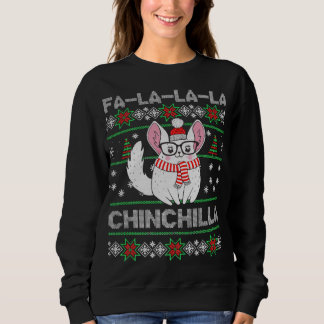 Moletom Chinchilla Christmas Ugly Gift For Chinchilla Love