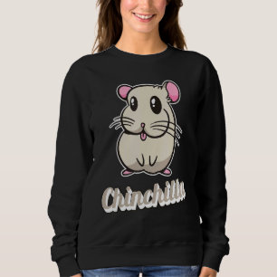 Moletom Chinchilla Fluffy Animal Rodent Big Ear Chinchilla