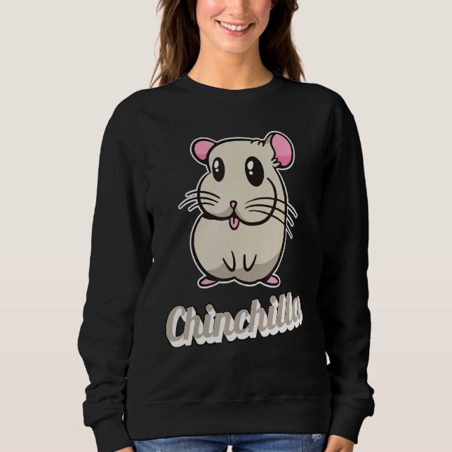 Moletom Chinchilla Fluffy Animal Rodent Big Ear Chinchilla (Frente)