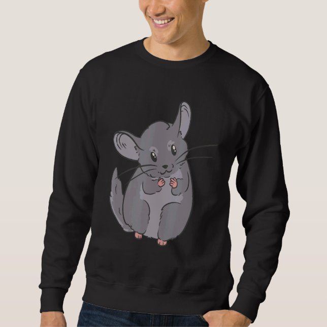 Moletom Chinchilla Pet Men's Animal (Frente)