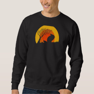 Moletom Chinchillas Retro Sunset Vintage Para Chinchilla O