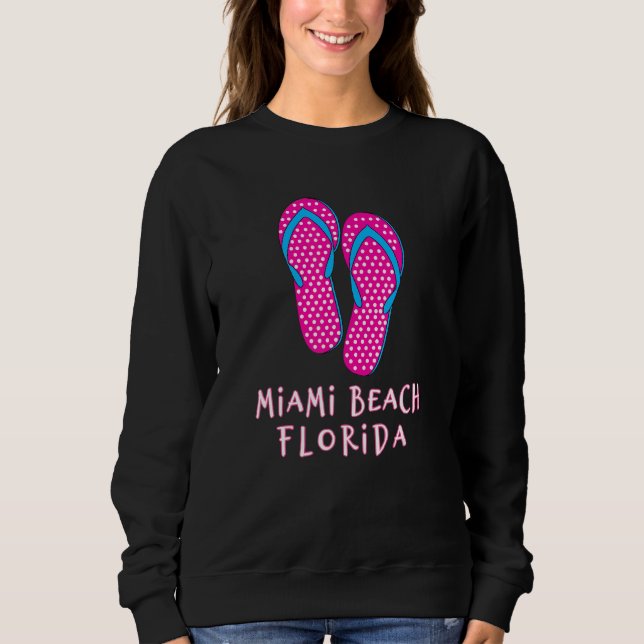 Moletom Chinelos de Miami Beach (Frente)