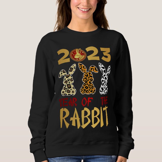 Moletom Chinese New Year 2023 Year Of The Rabbit Lunar New (Frente)