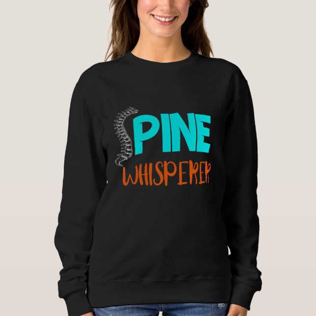 Moletom Chiropractor Chiropractic Spine Whisperer Chirop (Frente)