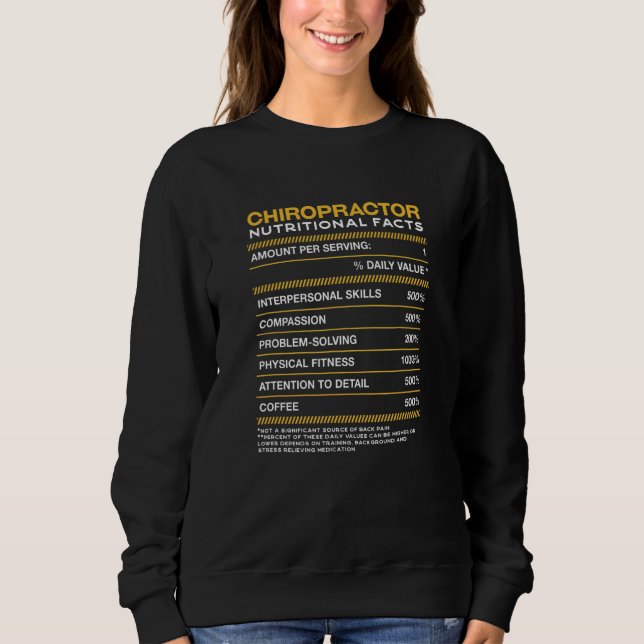 Moletom Chiropractor Nutrição Fata Chiroprática (Frente)
