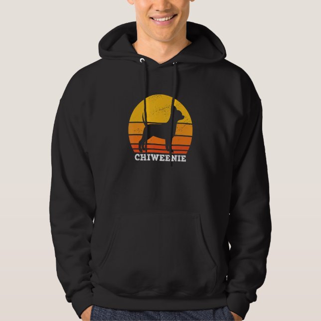 Moletom Chiweenie Sunset Retro Vintage Chiweenie Dog Lover (Frente)