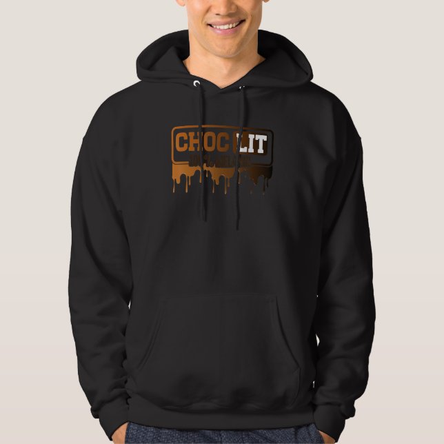 Moletom Choc Lit 100 Melanin Black Pride Black History Mon (Frente)