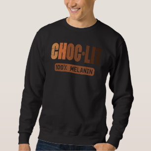 Moletom Choc Lit Melanina Orgulho Negro História BHM Afric