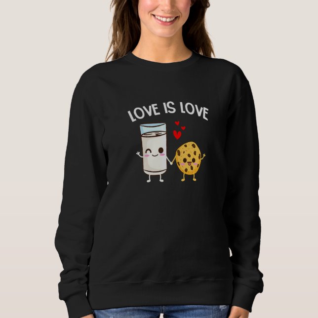 Moletom Chocolate Chip Cookies E Amor Com Leite É Amor Foo (Frente)