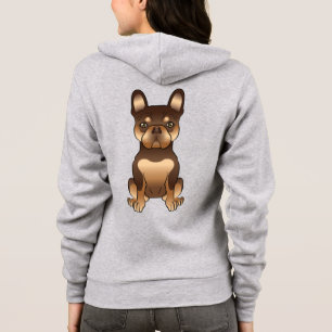 Moletom Chocolate E Cão-De-Carteira Francês De Cão-Grande