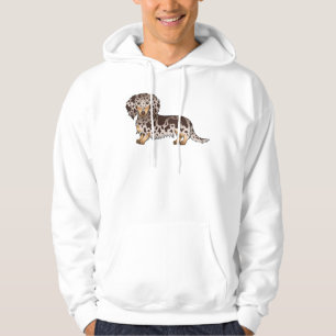 Moletom Chocolate E Tonelada De Cabelo Longo Cão