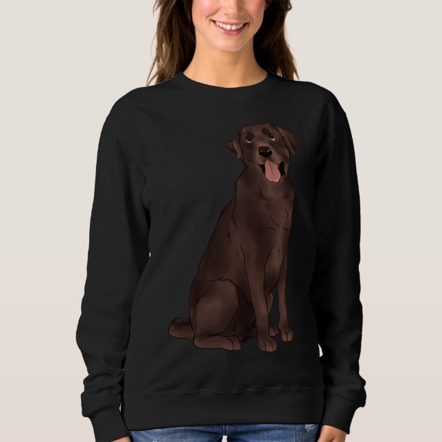 Moletom Chocolate Labrador 183 (Frente)