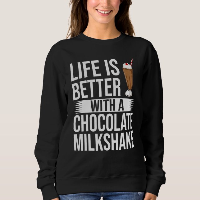 Moletom Chocolate Milkshake Milk Choco Shake Bebida (Frente)