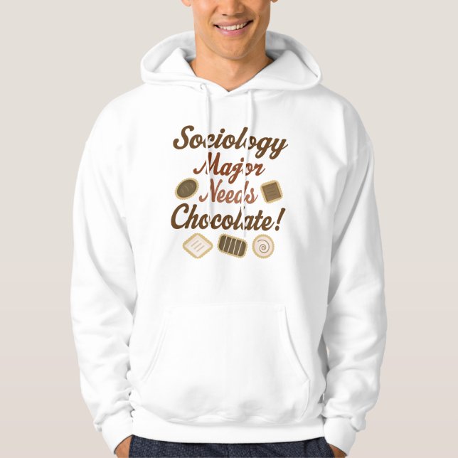 Moletom Chocolate principal da Sociologia (Frente)