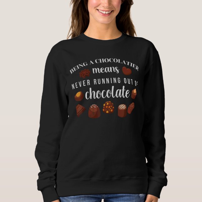 Moletom Chocolatista Nunca Sai Da Cota De Chocolate (Frente)