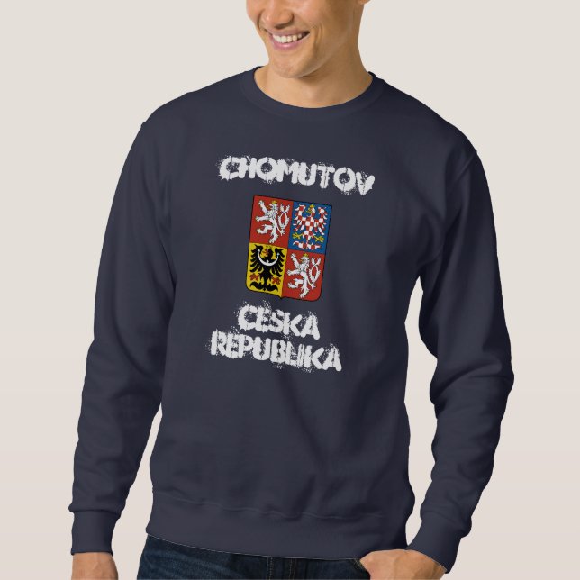 Moletom Chomutov, República Checa com casaco de armas (Frente)