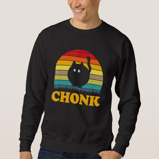 Moletom Chonk Cat Scale Memória Retro Chonk (Frente)
