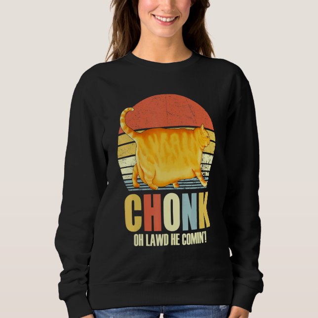 Moletom Chonker Fat Cat Chonky Meme (Frente)