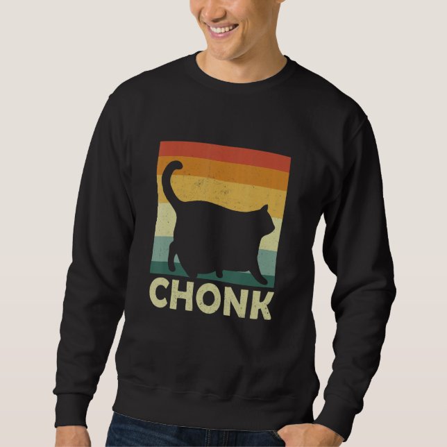 Moletom Chonky Cat Meme Cat Owner Chonk Cat (Frente)
