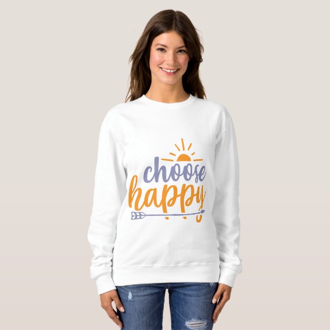 Moletom Choose Happy (Frente Completa)