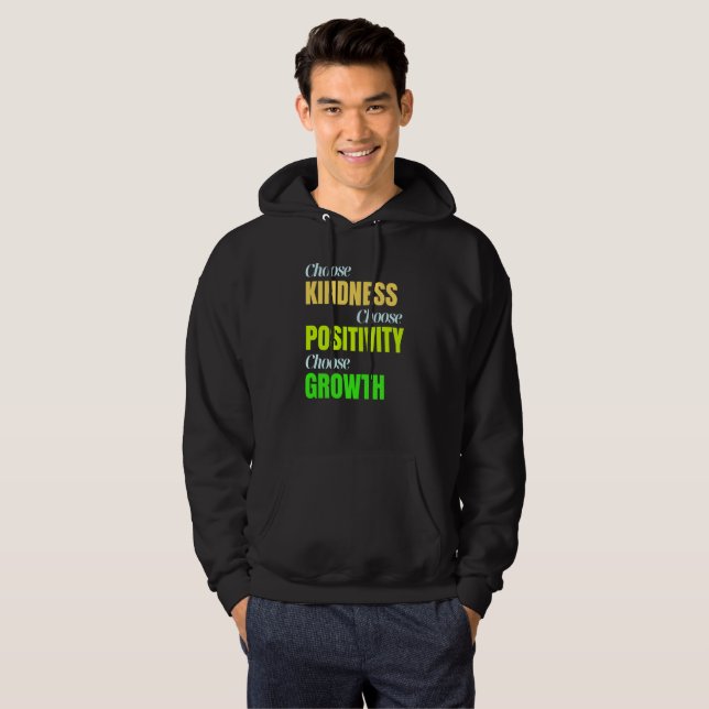 Moletom Choose Kindness Positivity Growth (Frente Completa)
