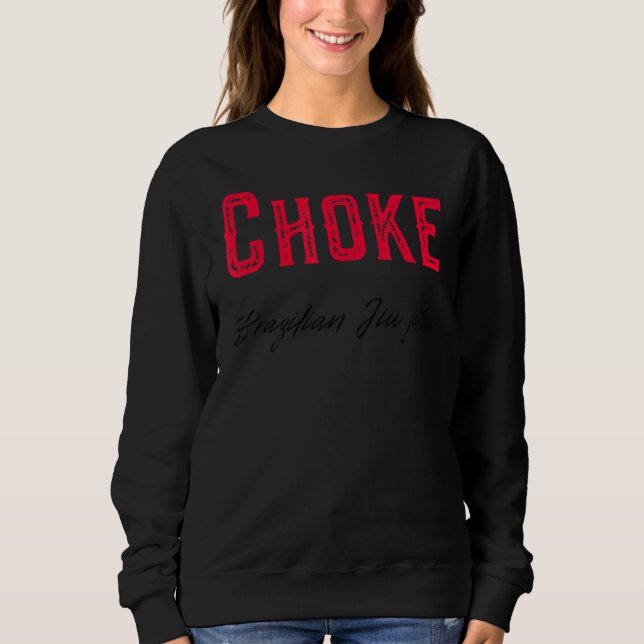 Moletom Choque brasileiro Jiu Jitsu Mma Bjj White (Frente)