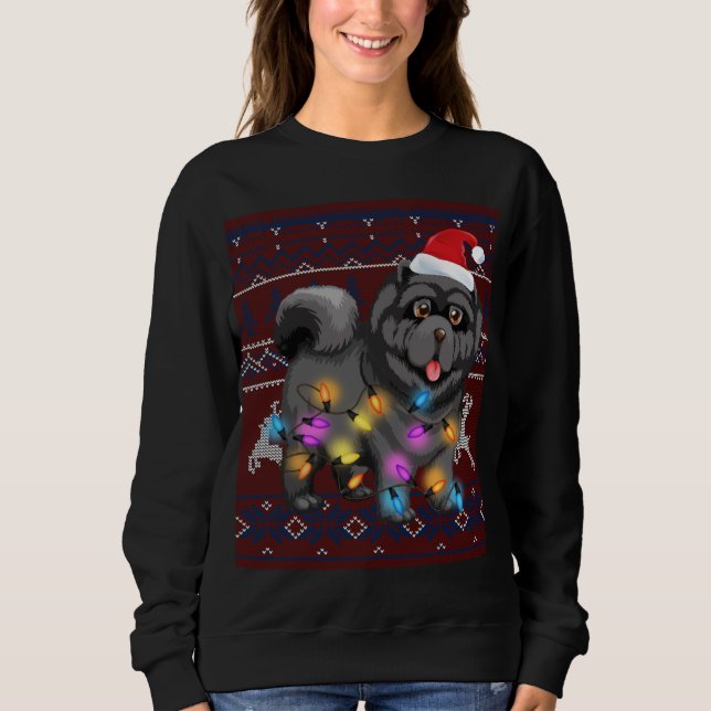 Moletom Chow Bonito Chow Voa De Natal Luz Feia Chow (Frente)