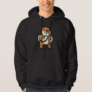 Moletom Chow Chow Eu Amo Mamãe Cachorro Engraçado Tatuagem