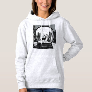 Moletom Chrismas deer and trees hoodie for women