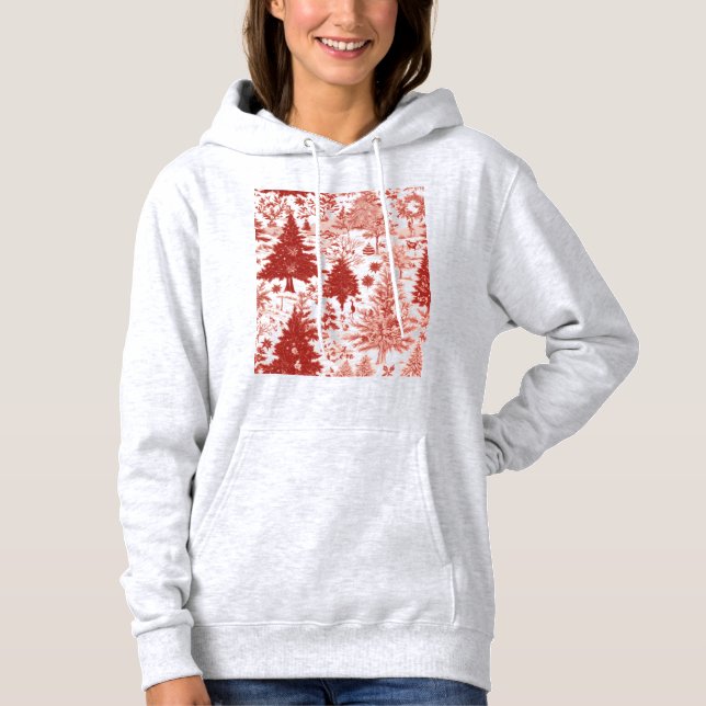 Moletom Chrismas trees hoodie for women  (Frente)