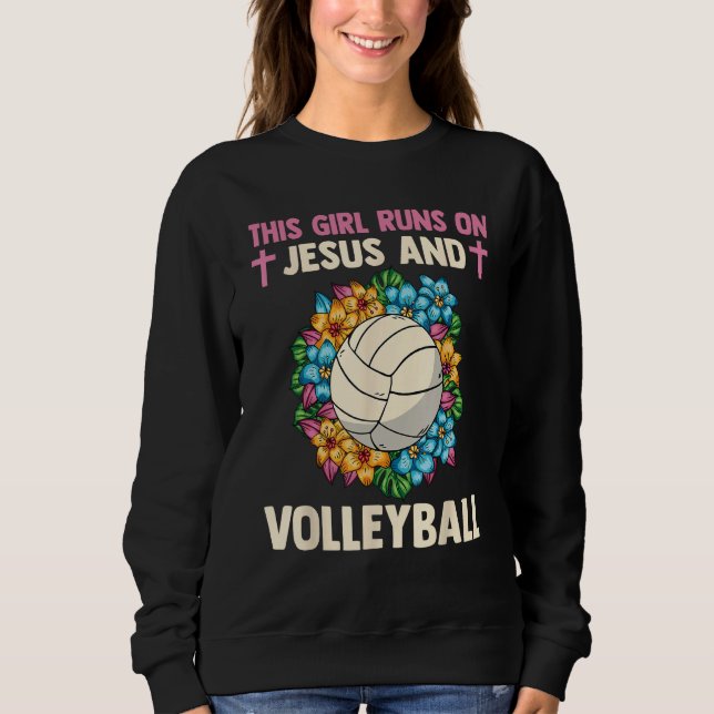Moletom Christian Athlete This Girl Runs On Jesus And Voll (Frente)