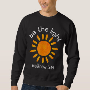 Moletom Christian Be The Light Scripth Cote