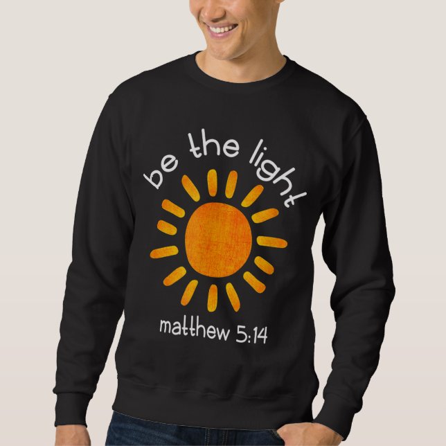 Moletom Christian Be The Light Scripth Cote (Frente)