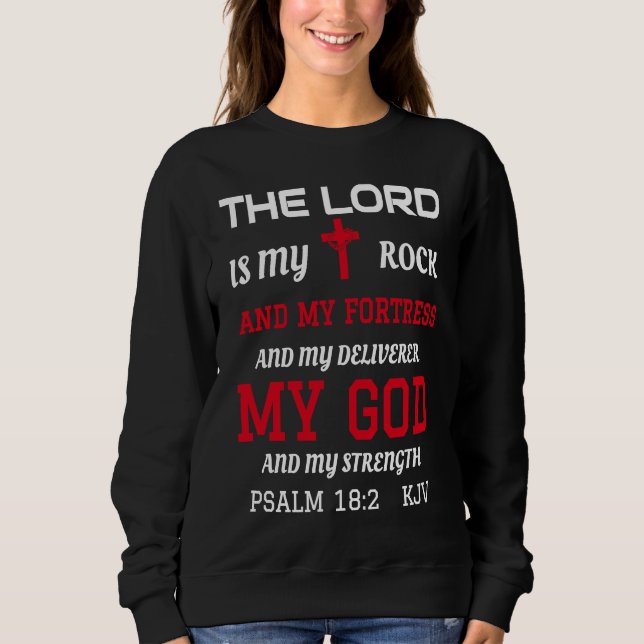 Moletom Christian Bible Scripture Verse Psalm 182 (Frente)