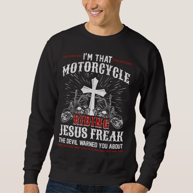 Moletom Christian Biker... sou aquele motociclista a pilot (Frente)