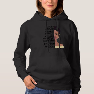 Moletom Christian Black Woman Diz Deus Que Sou Forte Confi