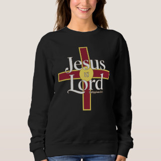 Moletom Christian Cross Tee, Jesus Is Lord Scripture