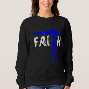 Moletom Christian Faith E Policial Da Linha Azul