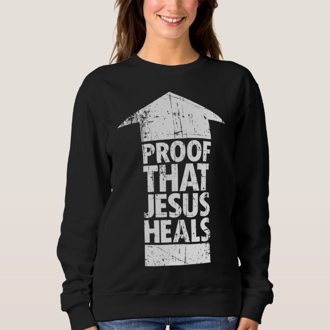 Moletom Christian Faith - Prova de que Jesus cura (Frente)