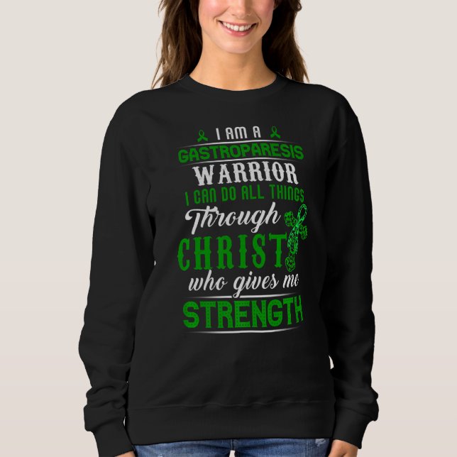 Moletom Christian Gastroparesis Warrior Eu Posso Fazer Tud (Frente)