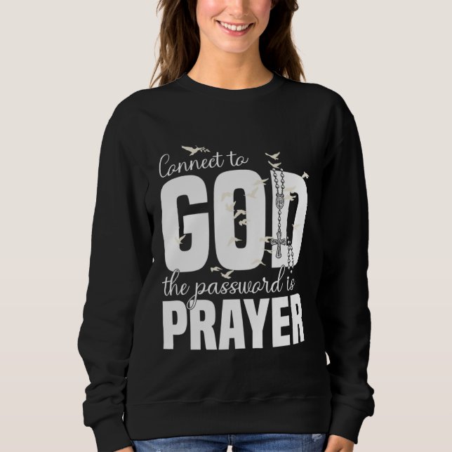 Moletom Christian God Jesus Prayer Message Quote Religious (Frente)